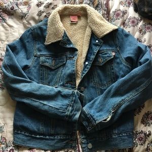 Vintage Roxy Sherpa Jean tucker Jacket
